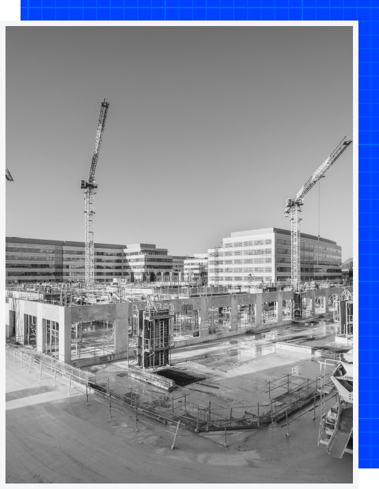 Chantier de construction avec grues
